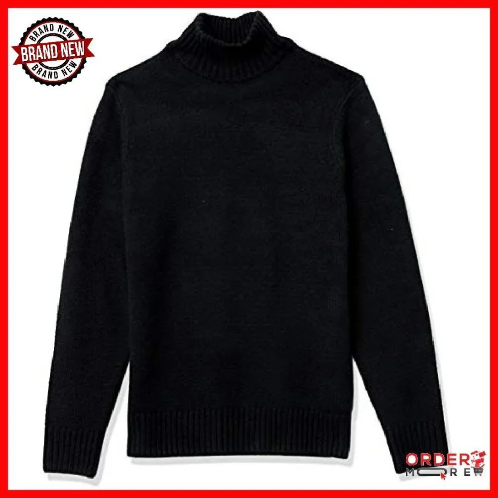 Men's Soft Touch Turtleneck Sweater, Regular Fit, Cotton Blend